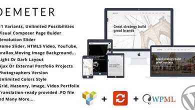 Photo of [Download-S2] Demeter v1.6.2 - One Page Parallax WordPress Theme