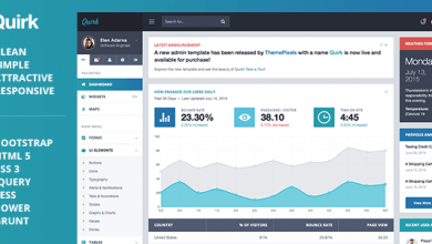 Photo of [Download-S2] Quirk Bootstrap Admin Template
