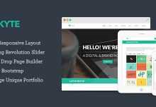 Photo of [Download-S2] Kyte - Flat Onepage Responsive WordPress Theme