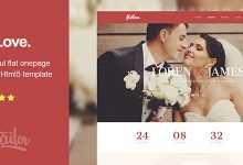 Photo of [Download-S2] FlatLove - Flat Onepage Wedding Html Template