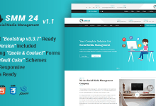 Photo of [Download-S2] SMM24 v1.1 - Multipurpose Social Media Management and Marketing HTML Template