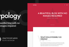 Photo of [Download-S2] Typology v1.5.4 - Text Based Minimal WordPress Blog Theme