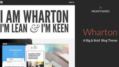 Photo of [Download-S2] Wharton v1.2.9 - A Big & Bold WordPress Blog Theme