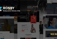 Photo of [Download-S2] Ronby - 6 Niche Multi-Purpose HTML5 Bootstrap 3 Template