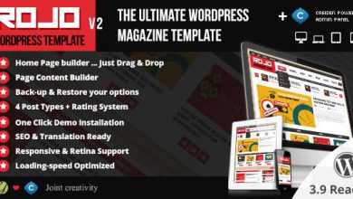Photo of [Download-S2] Rojo v2.0 - Responsive WordPress Magazine, Blog Theme