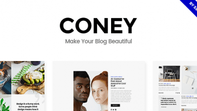 Photo of [Download-S2] Coney v1.1 - A Trendy Theme for Blogs and Magazines