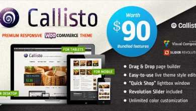 Photo of [Download-S2] Callisto WooCommerce v1.0.37 - Premium Responsive Theme
