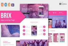 Photo of [Download-S2] BRIX v1.0 - Mobile App landing page HTML Template