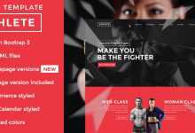 Photo of [Download-S2] Athlete v1.1.3 - Fitness, Gym and Sport HTML template