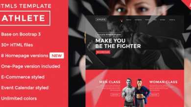 Photo of [Download-S2] Athlete v1.1.3 - Fitness, Gym and Sport HTML template