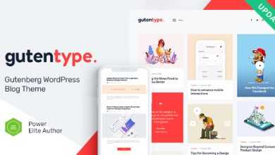 Photo of [Download-S2] Gutentype v1.7.1 - 100% Gutenberg WordPress Theme