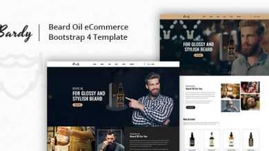 Photo of [Download-S2] Bardy - Beard Oil eCommerce Bootstrap 4 Template