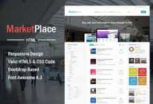 Photo of [Download-S2] MarketPlace - Creativemarket HTML Template