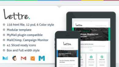 Photo of [Download-S2] Lettre - Themeforest Responsive Email Template