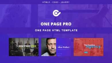 Photo of [Download-S2] One Page Pro - Multi Purpose OnePage HTML Template