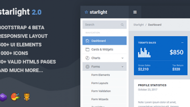 Photo of [Download-S2] Starlight v2.0 - Responsive Bootstrap 4 Admin Dashboard Template