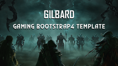 Photo of [Download-S2] Gilbard v1.1.1 - Gaming Bootstrap 4 Template