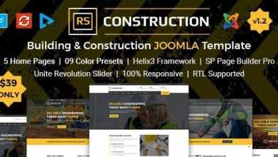 Photo of [Download-S2] RS Construction v1.1 - Building and Construction Joomla Template