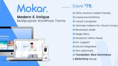 Photo of [Download-S2] Mokar v1.0.2 - Modern Multipurpose WordPress Theme