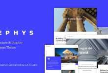 Photo of [Download-S2] Zephys v1.0.1 - Architecture & Interior WordPress Theme