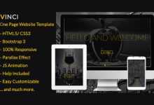 Photo of [Download-S2] Vinci - Creativemarket Responsive Parallax One Page
