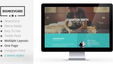 Photo of [Download-S2] BOUNCE - Responsive One Page Vcard Template