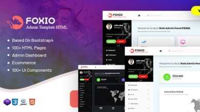 Photo of [Download-S2] Foxio v1.0 - Responsive Admin Dashboard Template