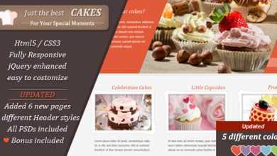 Photo of [Download-S2] JustCakes - Themeforest responsive html5 for bakery items