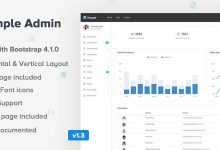 Photo of [Download-S2] SimpleAdmin v1.3 - Responsive Bootstrap 4 Admin Template