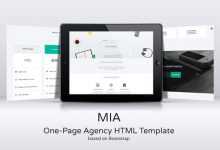 Photo of [Download-S2] MIA - Creativemarket One-Page Agency HTML Template