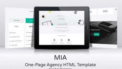 Photo of [Download-S2] MIA - Creativemarket One-Page Agency HTML Template