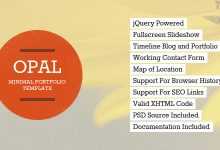 Photo of [Download-S2] Opal v1.2 - Minimal Portfolio Template