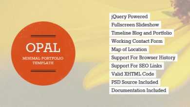 Photo of [Download-S2] Opal v1.2 - Minimal Portfolio Template