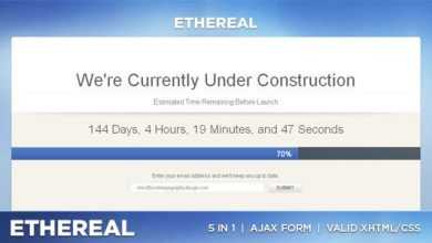 Photo of [Download-S2] Ethereal - Under Construction XHTML/CSS