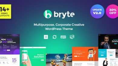 Photo of [Download-S2] Bryte v1.0.0 - Multipurpose Creative & Business WordPress Theme