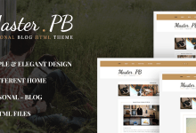 Photo of [Download-S2] Master PB - Personal Blog HTML Template