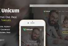 Photo of [Download-S2] Unicum - One Page Creative HTML Template
