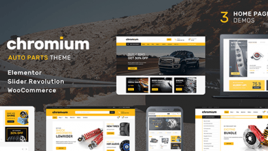 Photo of [Download-S2] Chromium v1.1.4 - Auto Parts Shop WordPress Theme