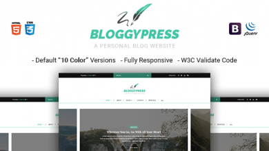 Photo of [Download-S2] BloggyPress - Responsive Personal Blog HTML5 Template