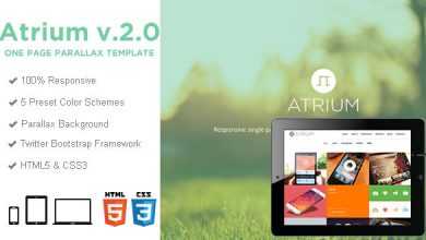 Photo of [Download-S2] Atrium – One Page Parallax HTML Template