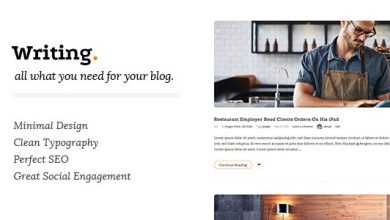 Photo of [Download-S2] Writing v3.0.5 - Clean & Minimal Blog WordPress Theme