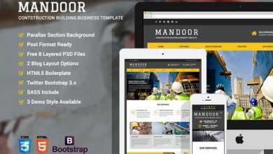Photo of [Download-S2] Mandoor - Creativemarket Construction Web Template