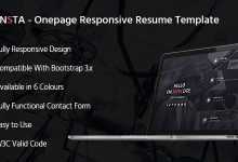 Photo of [Download-S2] INSTA - One Page Responsive Resume Template