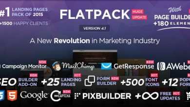 Photo of [Download-S2] FLATPACK v4.1 – Landing Pages Pack With Page Builder