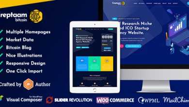 Photo of [Download-S2] Creptaam v1.3 - Bitcoin, ICO Landing, Cryptocurrency Theme