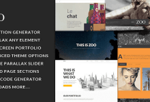 Photo of [Download-S2] Zoo v1.1.7 - Responsive One Page Parallax Theme