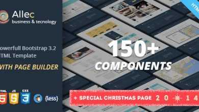 Photo of [Download-S2] Allec - Bootstrap/LESS Template with Page Builder