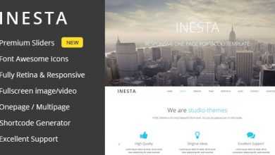 Photo of [Download-S2] Inesta v1.3 - Responsive One Page Wordpress Theme