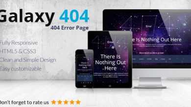 Photo of [Download-S2] Galaxy404 - Responsive 404 Template