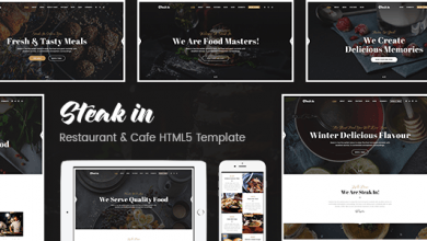 Photo of [Download-S2] Steak In - Restaurant & Cafe HTML5 Template